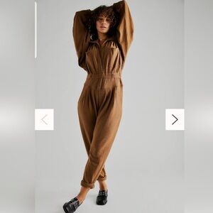Free People Faye Tan Joggers jumpsuit